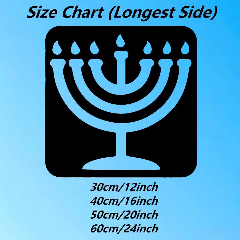 Art & Craft Paper For Kids - CIFBUY Vintage Menorah Metal Duvar Sanatı