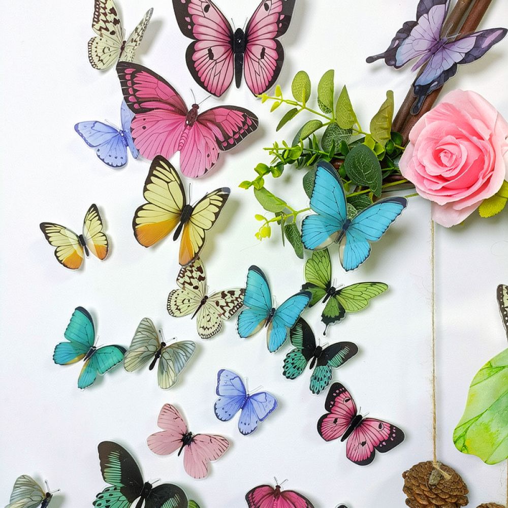 Yapay Kelebek PVC Duvar Sticke - Art And Craft For Nursery incelemesi ve fiyatı