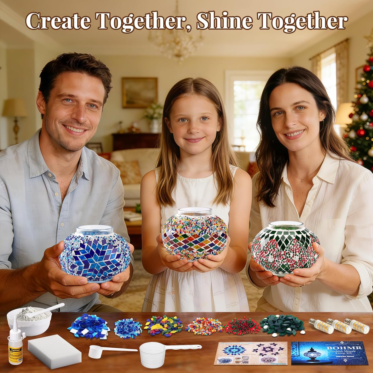 DIY 3 Küreli Türk Mozaik Lamba - Art Craft Kit incelemesi ve fiyatı