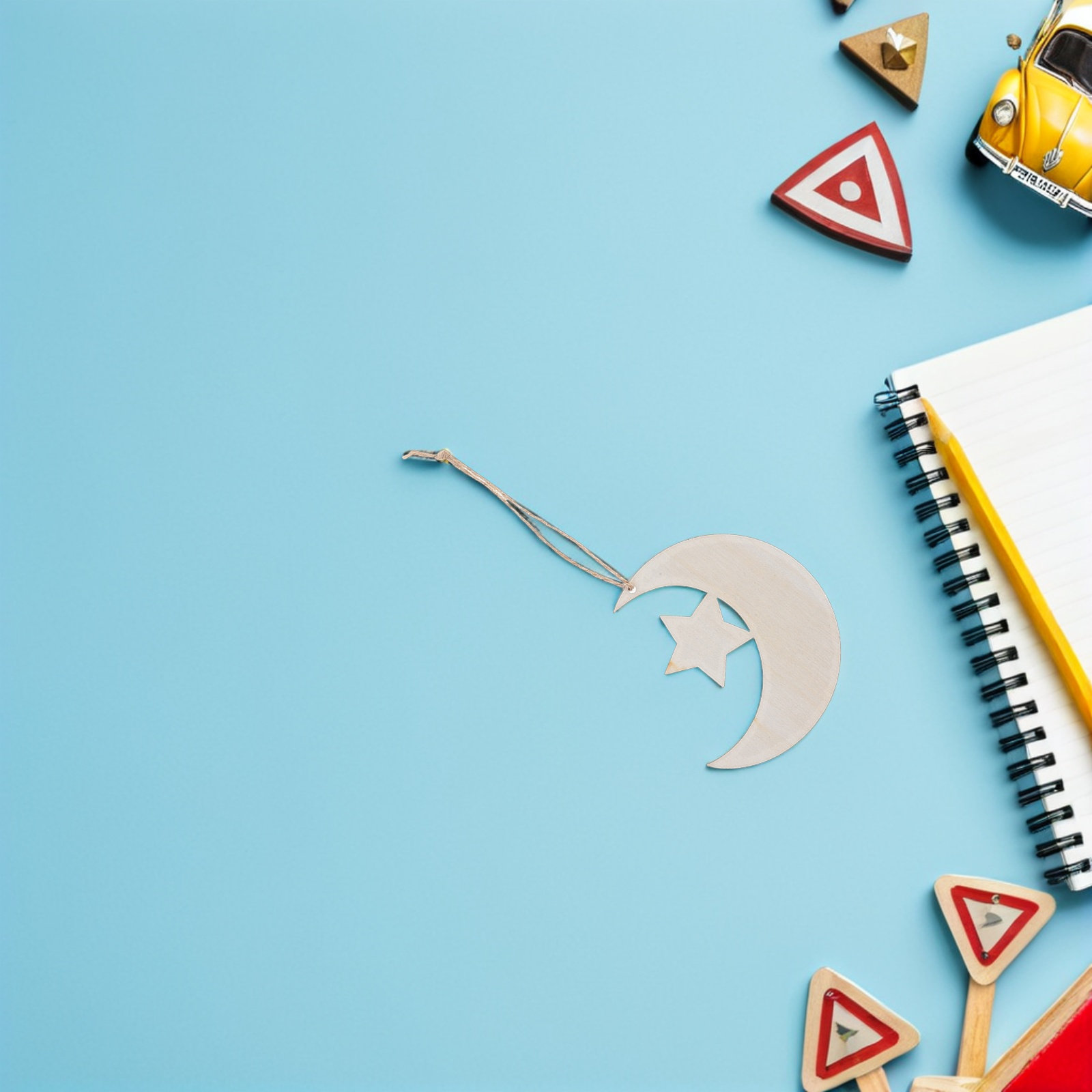 40 Adet Boş Ahşap Ay ve Yıldız - Art And Craft For Nursery incelemesi ve fiyatı
