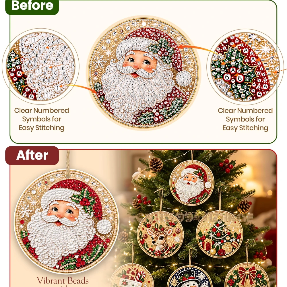 6 adet Noel Süsleri, Yetişkinl - Art Craft Kit incelemesi ve fiyatı