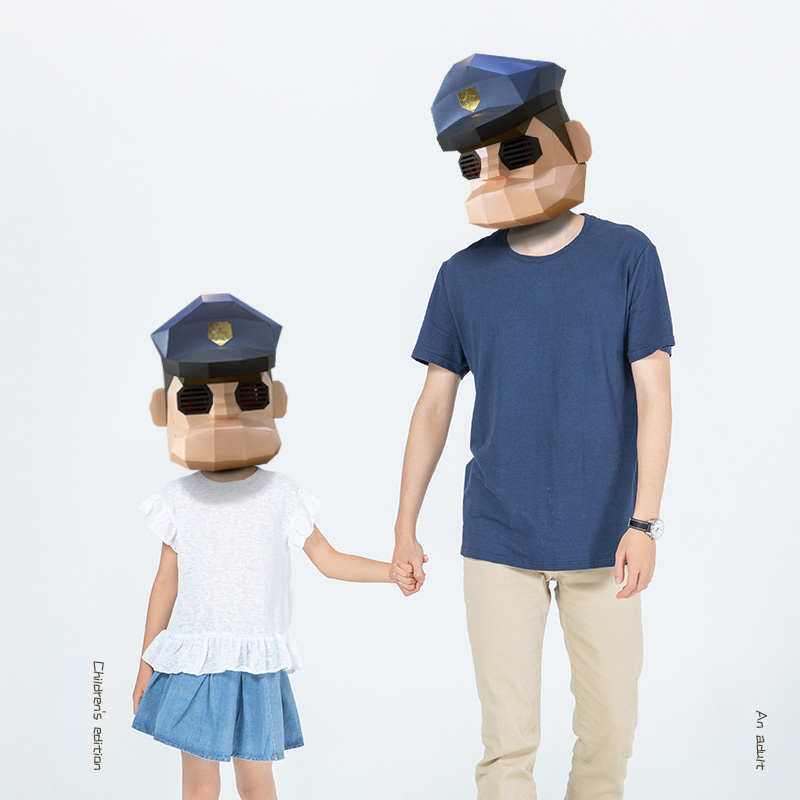 Karikatür polis maskesi kağıt  - Art Craft Cardboard incelemesi ve fiyatı
